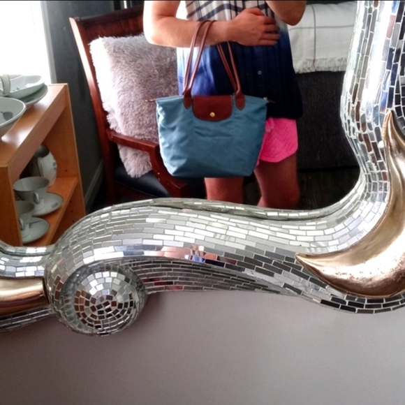 🐎VTG Longchamp🐎 - Le Pliage Small Long Handle "Shopping" - Picture 2 of 16